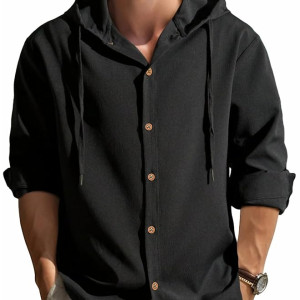 Men's Relax Fit Hooded Shirt