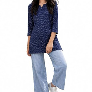 Short Kurti Top,Cotton Blend Casual Ethnic Kurta for Women , milticolour